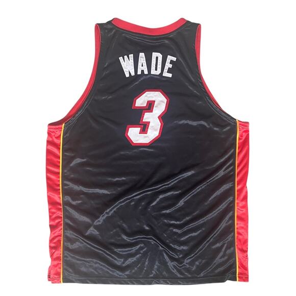 Vintage Miami Heat Dwayne Wade #3 Adidas Basketball Jersey Size 54 Stitched - Picture 2 of 12